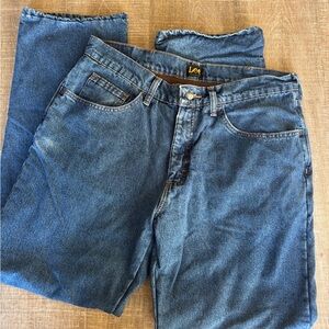 Lee Men's Relaxed Fleece Lined Denim Jeans